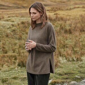 Poetry Cable-Sleeve 100% Cashmere Sweater Size US6 UK10 Small/Medium